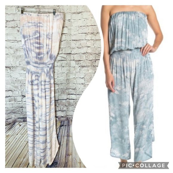 Young Fabulous & Broke Pants - Young Fabulous & Broke Purple Tie-Dye Aviana Jumpsuit